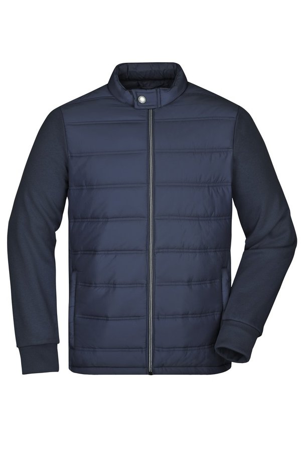 James&Nicholson Hybrid Sweat-Jacke mit Wattierung