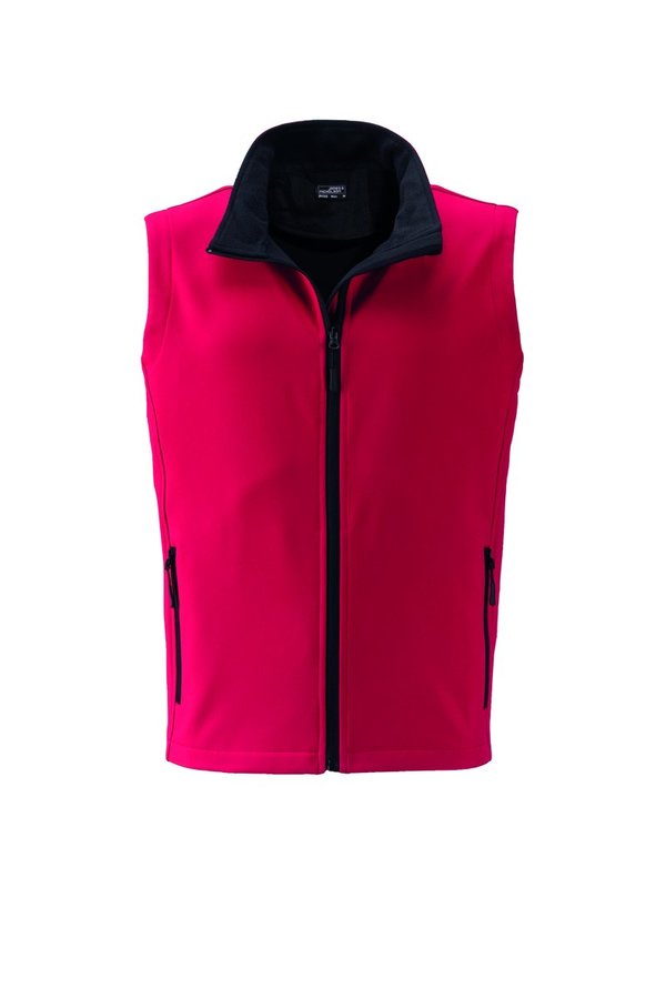 James&Nicholson Softshell Weste mit Microfleece für Herren