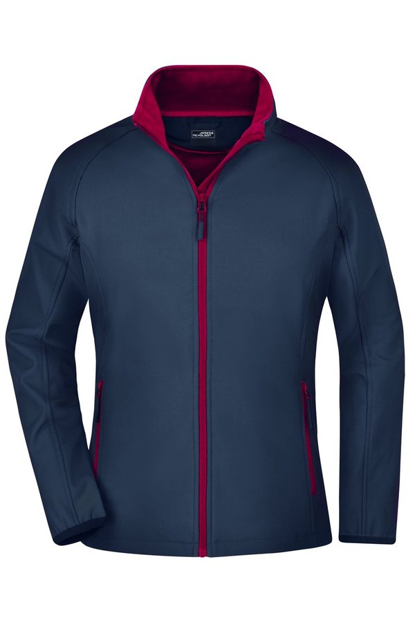 James&Nicholson Softshell Jacke mit Microfleece für Damen