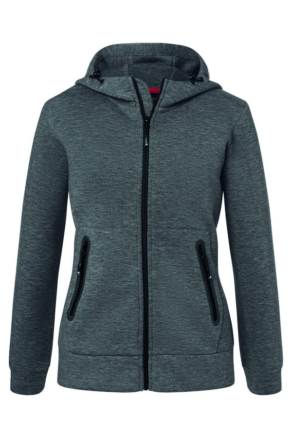 James&Nicholson Kapuzenjacke Slim Cut Melange für Damen