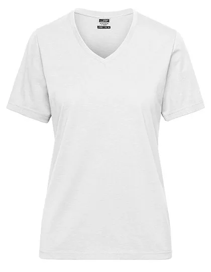 James&Nicholson Organic Workwear T-Shirt with V-Neck