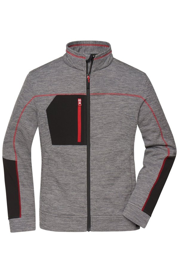 James&Nicholson Strick-Fleecejacke mit Reißverschlusstaschen für Damen