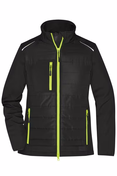 James&Nicholson Hybrid Jacket with Softshell Inserts for Women