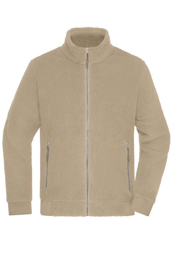 James&Nicholson Sherpa Fleece Jacke mit Reißverschluss