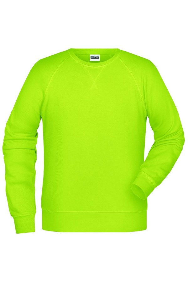 James&Nicholson Bio-Baumwoll-Sweatshirt mit Raglanärmeln