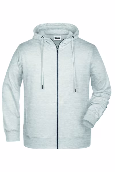 James&Nicholson Sweat à capuche zippé avec poche kangourou pour homme
