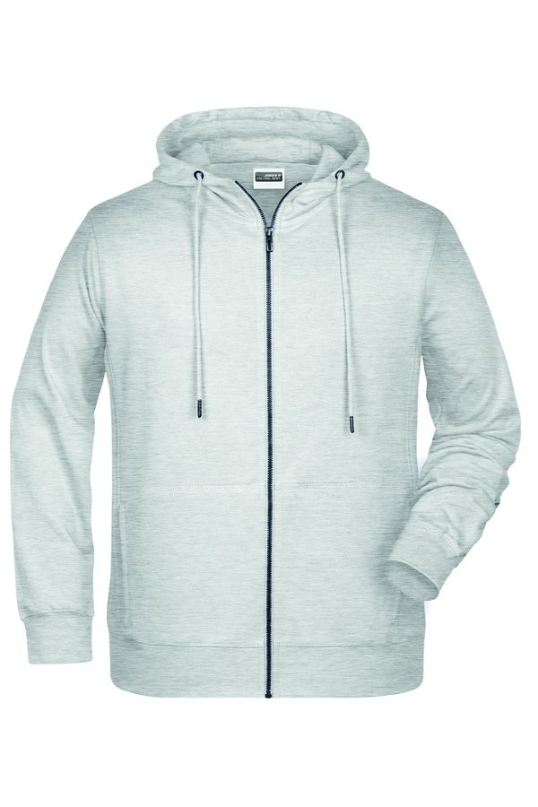James&Nicholson Zip-Hoody mit Kängurutasche für Herren