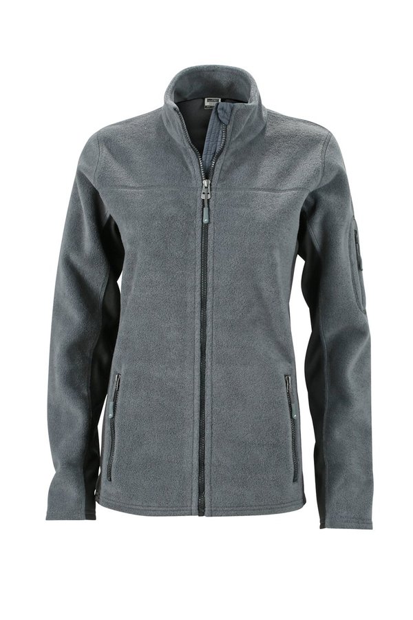 James&Nicholson Fleecejacke "STRONG" mit Softshell-Einsätzen für Damen