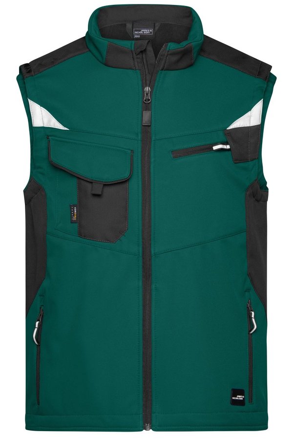 James&Nicholson Softshell-Weste -STRONG- mit CORDURA®