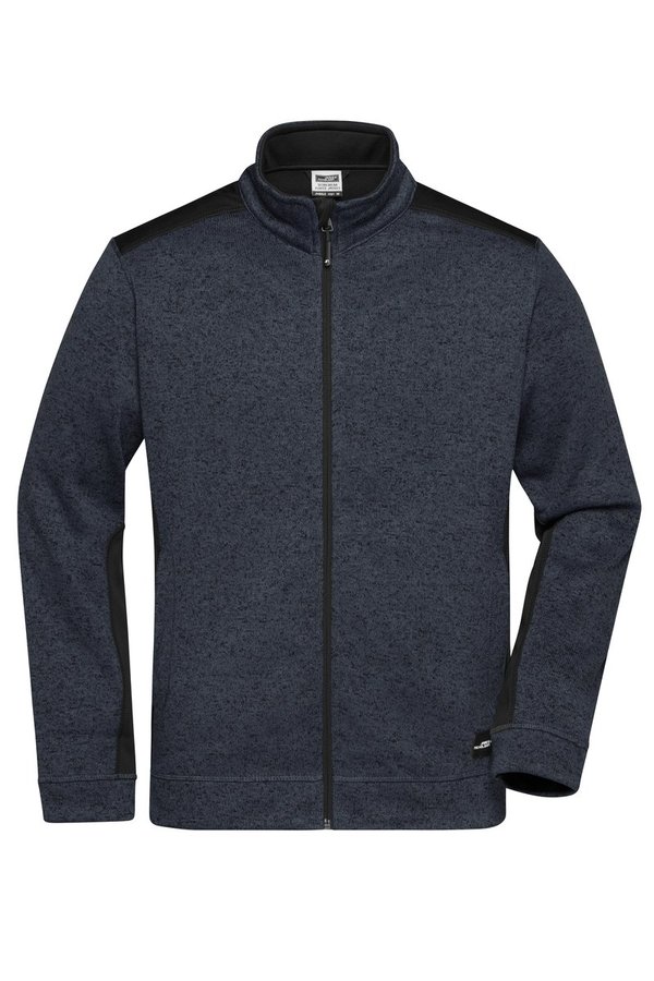 James&Nicholson Knitted Workwear Fleecejacke "STRONG