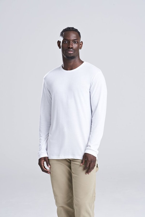 Langarm-T-Shirt aus Tri-Blend-Material