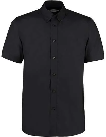 Kustom Kit Camicia Classica Workforce a Maniche Corte Stiro Facile