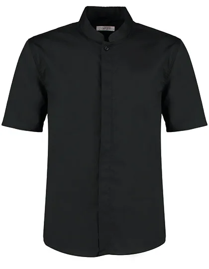 Bargear Camicia manica corta su misura con colletto alla coreana