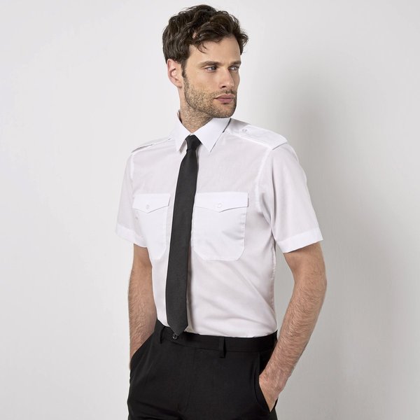 Kustom Kit Pilot Hemd Kurzarm Baumwollmix für Herren