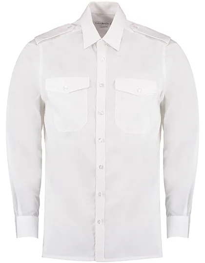 Kustom Kit Camicia Pilot con Taschini da Uomo