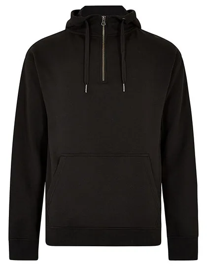 Regular Fit 1/4 Zip Hoodie Cotton