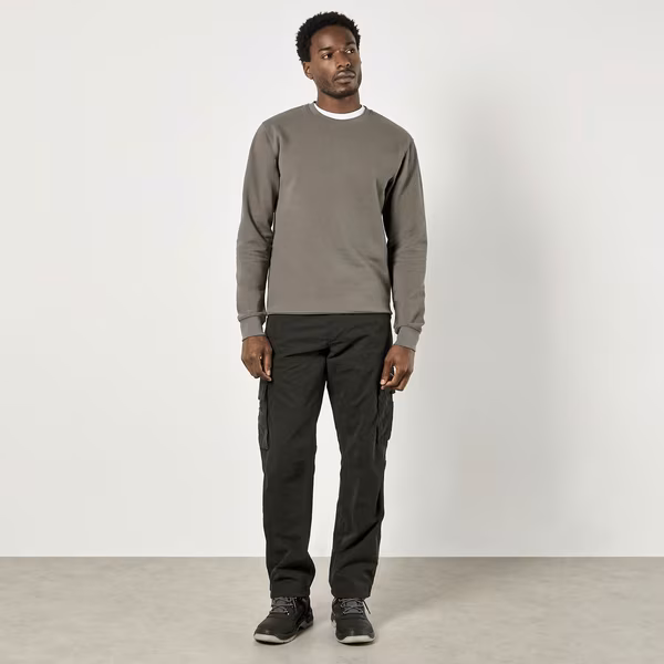 Regular Fit Pique Sweatshirt