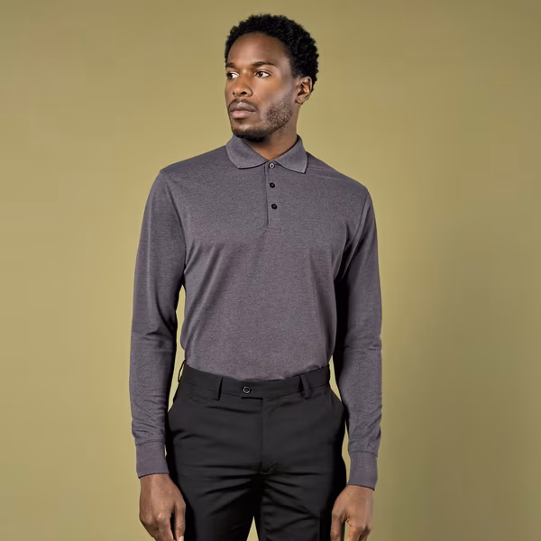 Kustom Kit Polo manches longues Oeko-Tex 100 pour homme