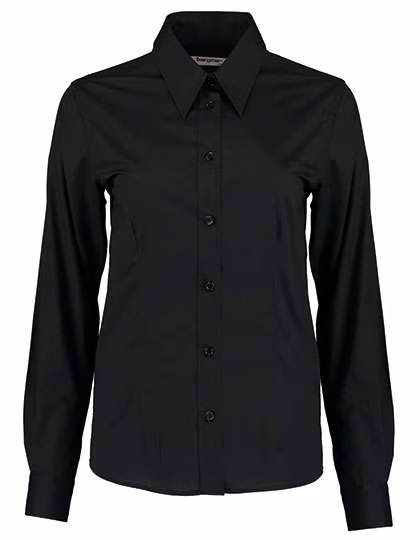Bargear Tailliertes Langarmhemd Schwarz