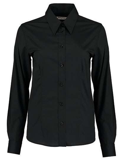 Bargear Tailliertes Langarmhemd Schwarz