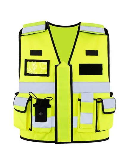Bonn Tactical Vest with Pockets and Reflective Stripes