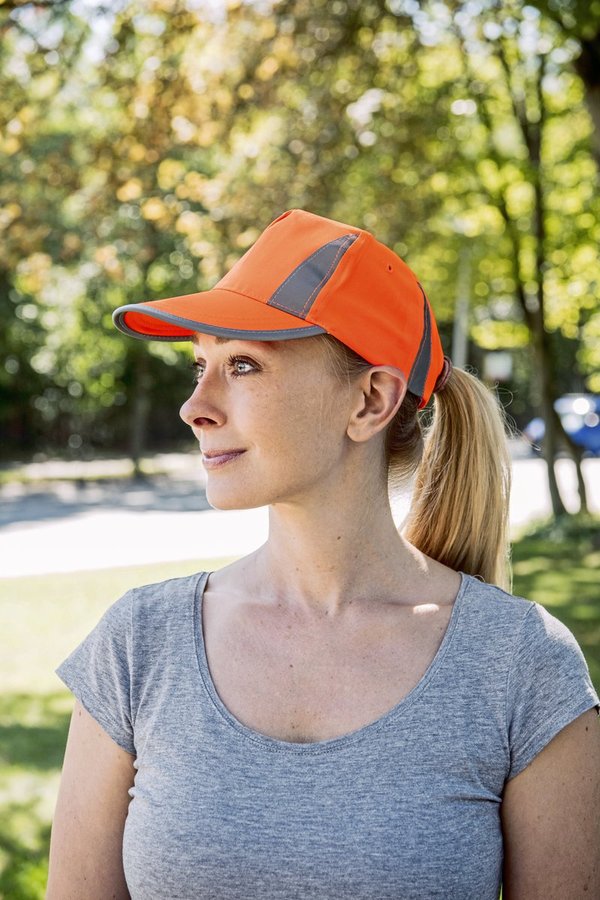 Korntex Hi-Vis Kappe mit reflektierenden Elementen
