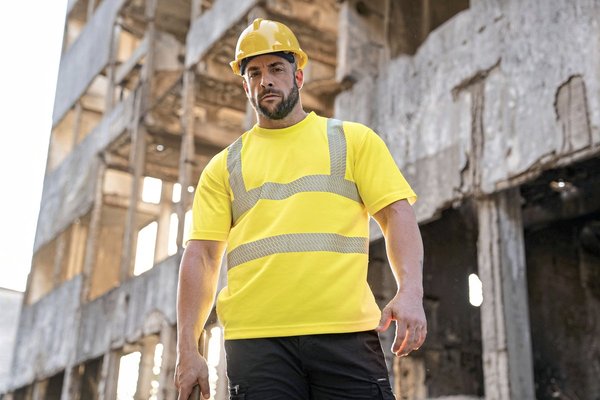 Korntex Hi-Vis T-Shirt mit segmentierten Reflexionsstreifen