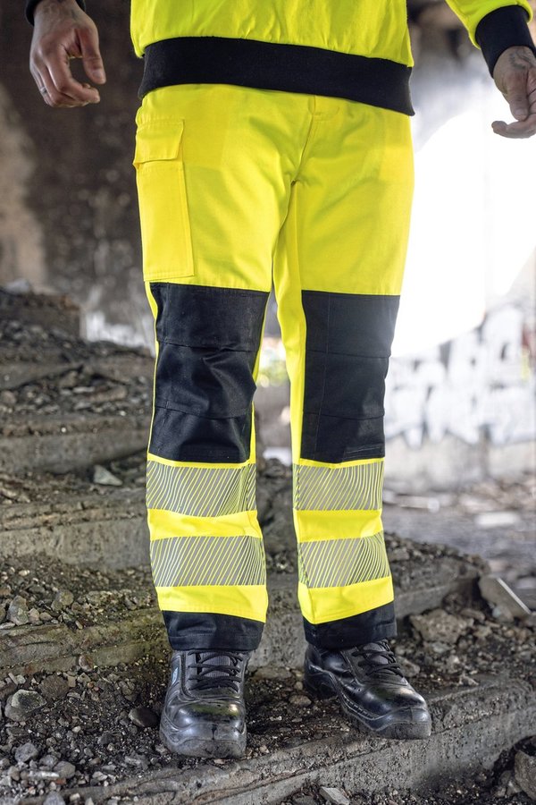 Korntex Hi-Vis Arbeits­hosen mit Druckflächen