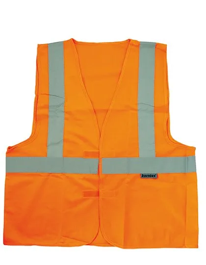 Korntex Hi-Vis Safety Vest with 3 Reflectors