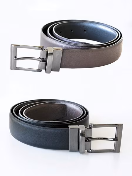 Korntex Ceinture réversible Schaffhausen noir-marron
