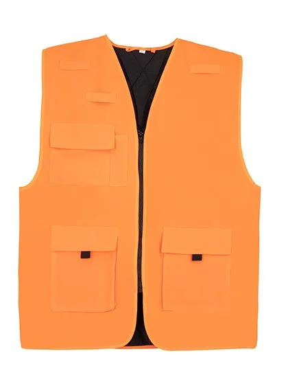 Korntex Padded Multifunctional Work Vest Kiel CO² Neutral Signal Orange S (KX166)