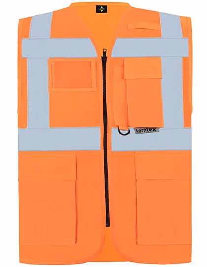 Korntex Executive Multifunctional Safety Vest Berlin Signal Orange S (KX802), KX802