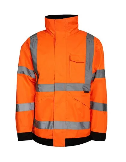 Korntex Hi-Vis Regenjacke Tampere, Signalfarbe
