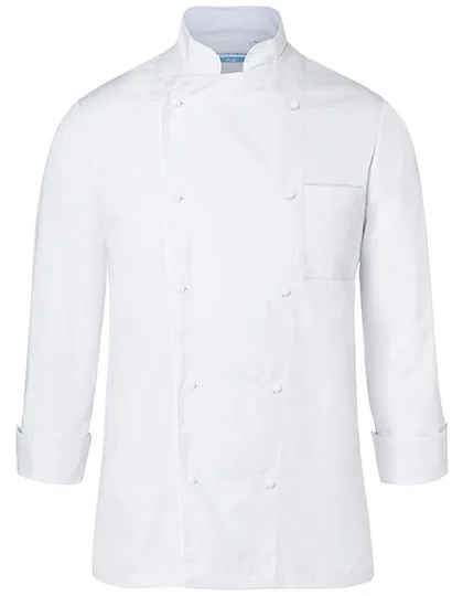 Karlowsky Giacca da Cuoco Basic con Taschino Bianco in