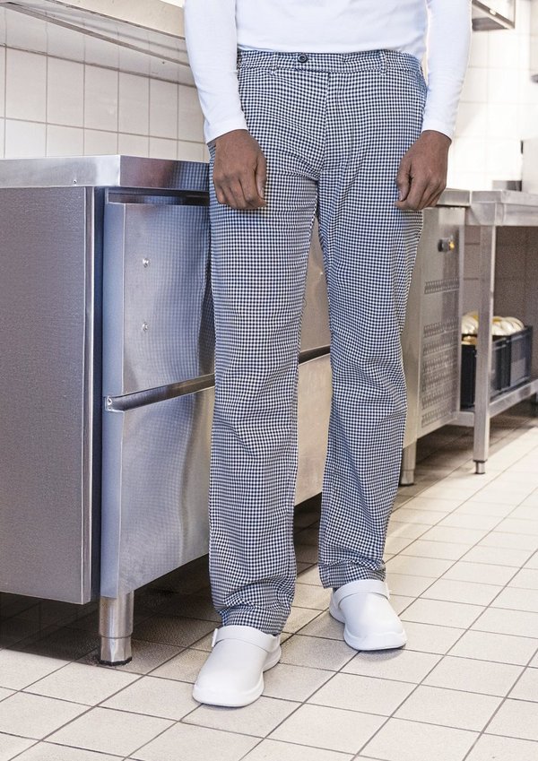 Karlowsky Kochhose Basic im Pepitadesign Baumwolle