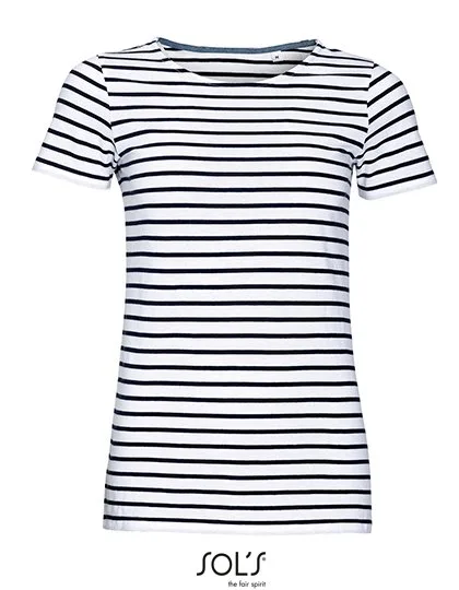 SOL´S Gestreiftes Rundhals T-Shirt Miles