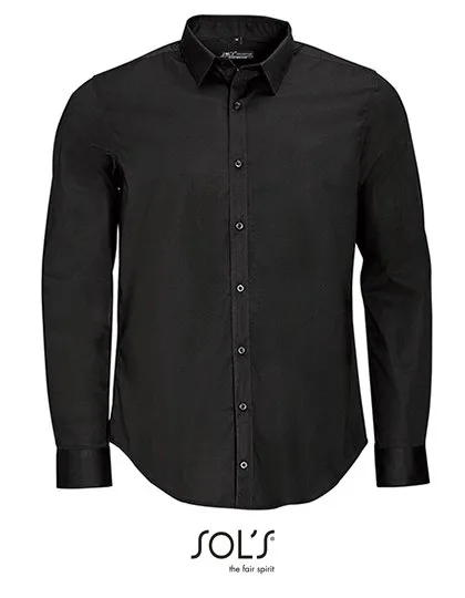 SOL´S Camicia a maniche lunghe Blake in popeline stretch