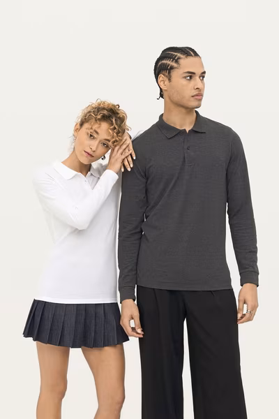 SOL´S Langarm Poloshirt aus Baumwolle für Herren