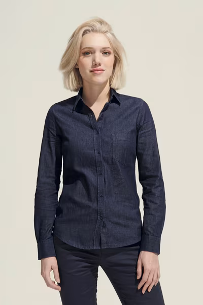 SOL´S Denim Hemd Barry aus Baumwolle