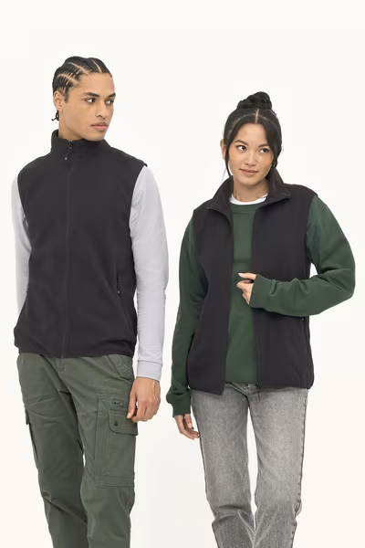 SOL´S Unisex Factor Zipped Fleece Bodywarmer Black XS (L03822)