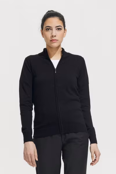 Women's Zipped Knitted Cardigan Gordon