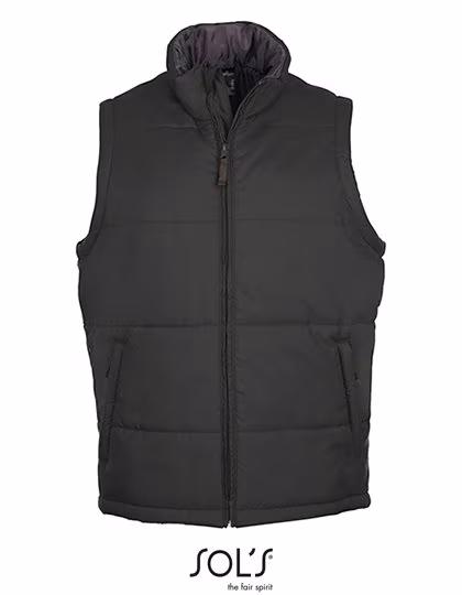 SOL´S Wasserabweisender Bodywarmer mit Taschen, Charcoal Grey (Solid) S, L868