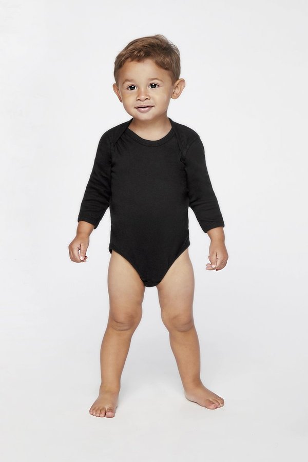 Rabbit Skins Langarm-Bodysuit aus 100% Baumwolle
