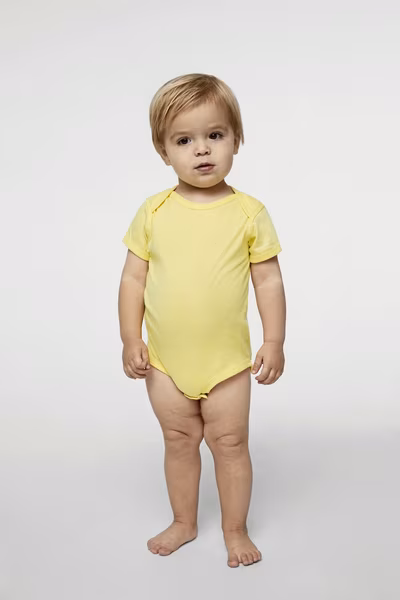 Rabbit Skins Feinjersey Kurzarm-Bodysuit für Babys