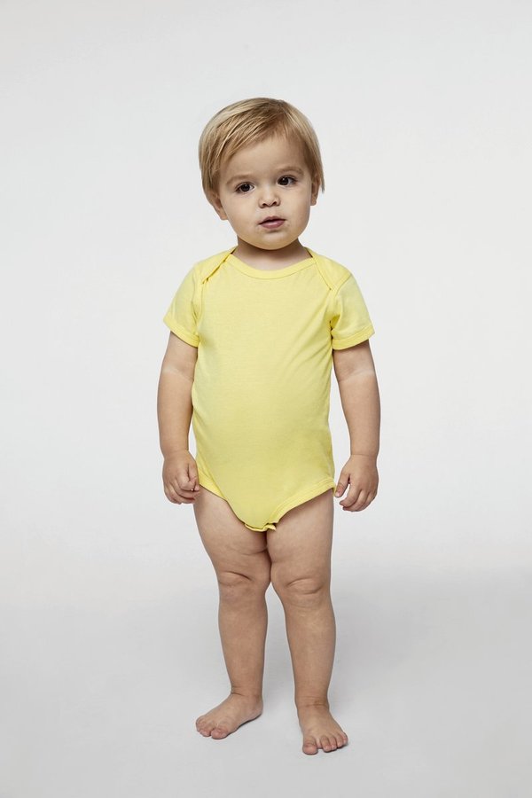 Rabbit Skins Feinjersey Kurzarm-Bodysuit für Babys