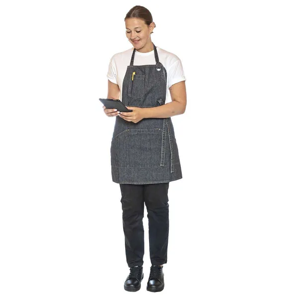 Utility Apron made of Washed Denim