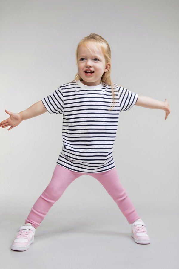 Larkwood Kurzarm-Gestreiftes T-Shirt für Babys