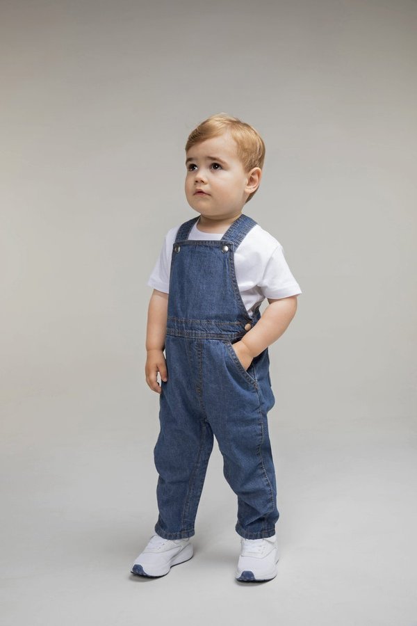 Larkwood Denim Latzhose mit verstellbaren Riemen