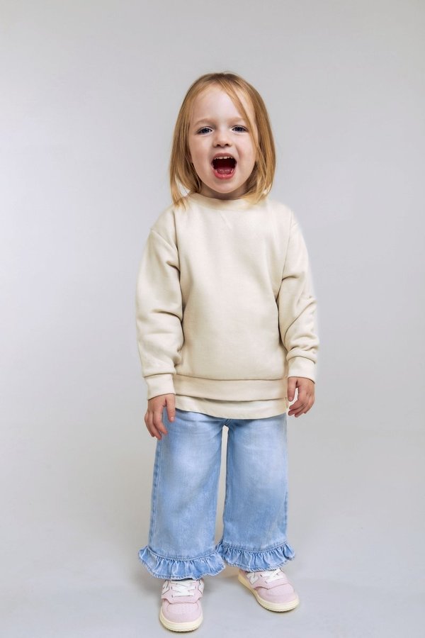 Larkwood Nachhaltiges Kinder Sweatshirt mit V-Ausschnitt