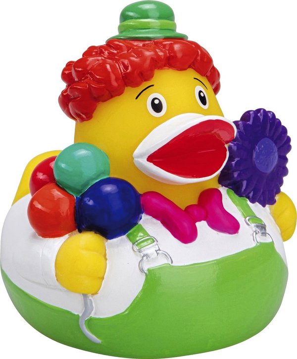 Mbw Schnabels® Clown Quietsche-Ente aus PVC
